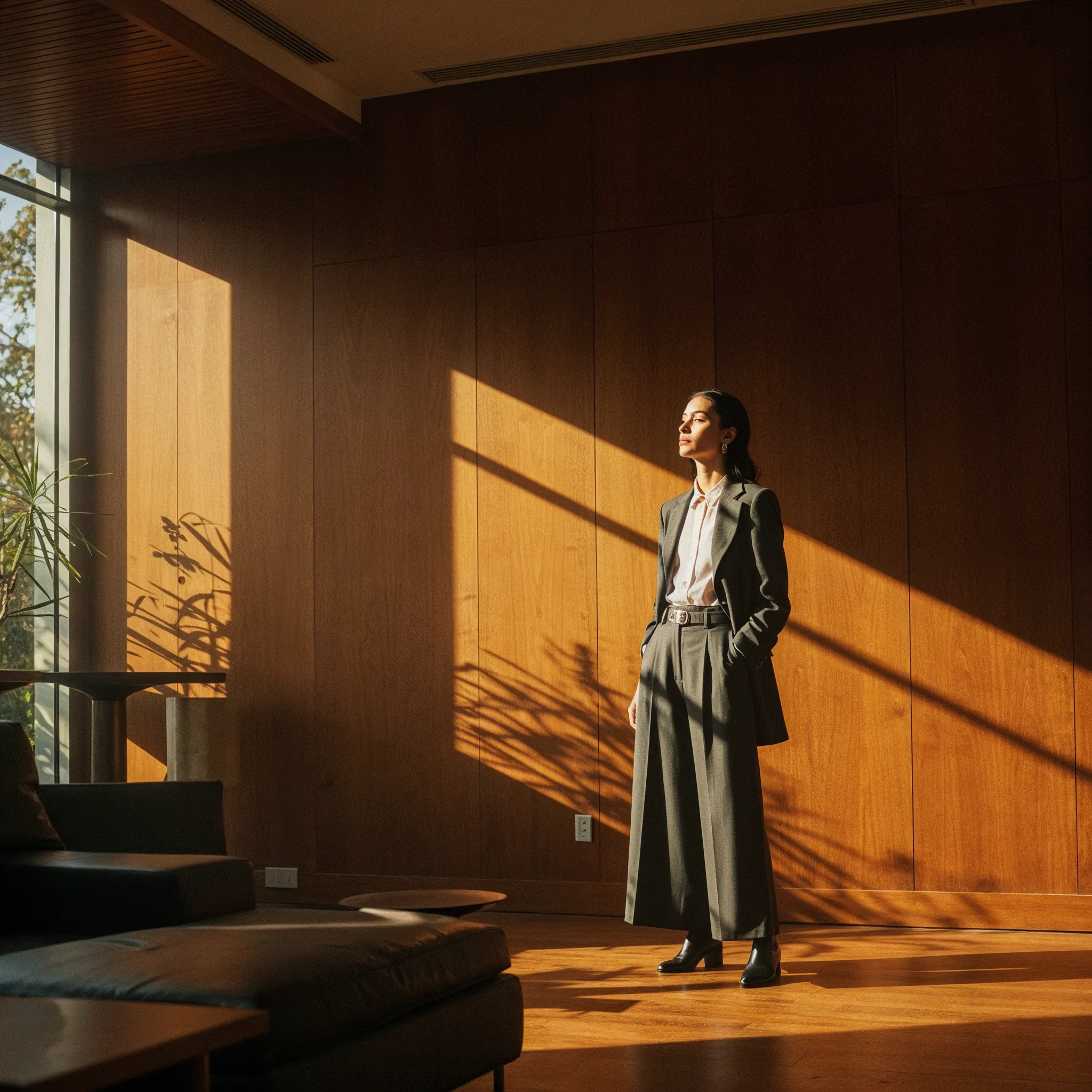 Reference: woman in editorial wardrobe